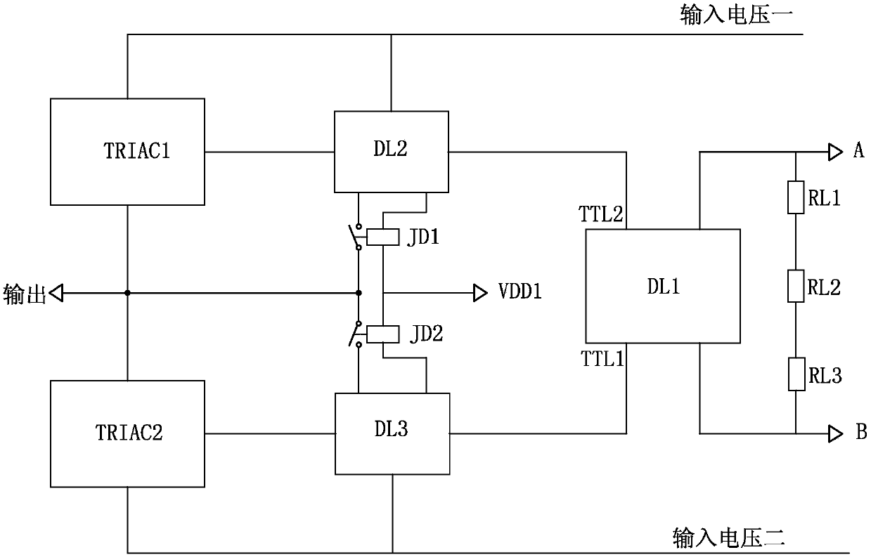 A control circuit for SCR multi-standby voltage switching