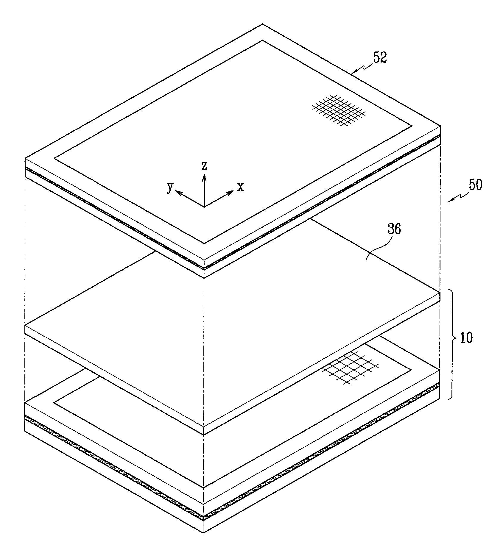 Diffusing member, light emission device with the diffusing member, display having the light emission device