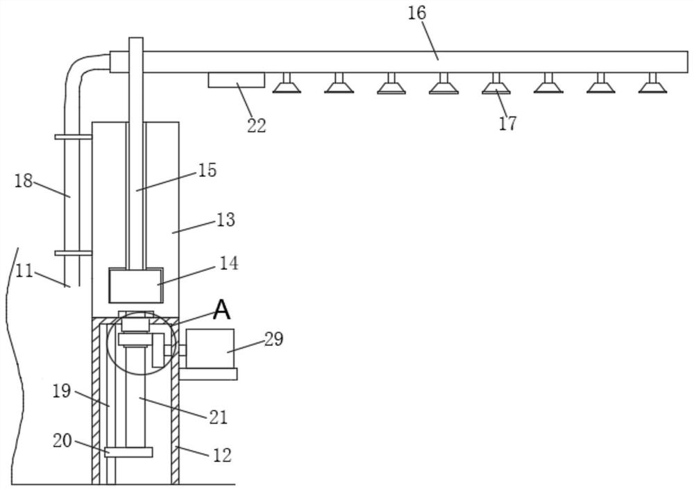 Instant stirring and spraying device for dust suppressant for railway coal transportation