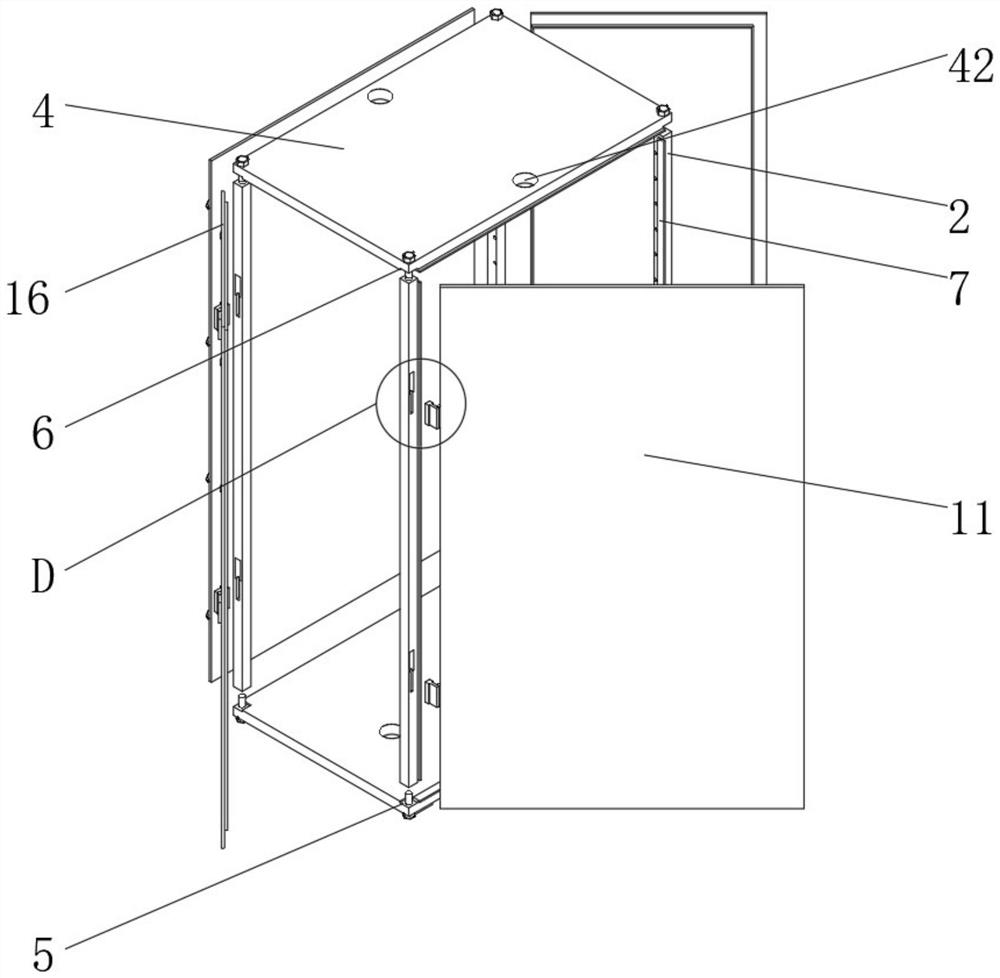 Exhibition hall multi-equipment line integrated cabinet convenient to overhaul