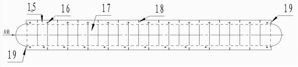 Heat exchanger for cinder flushing water of blast furnace