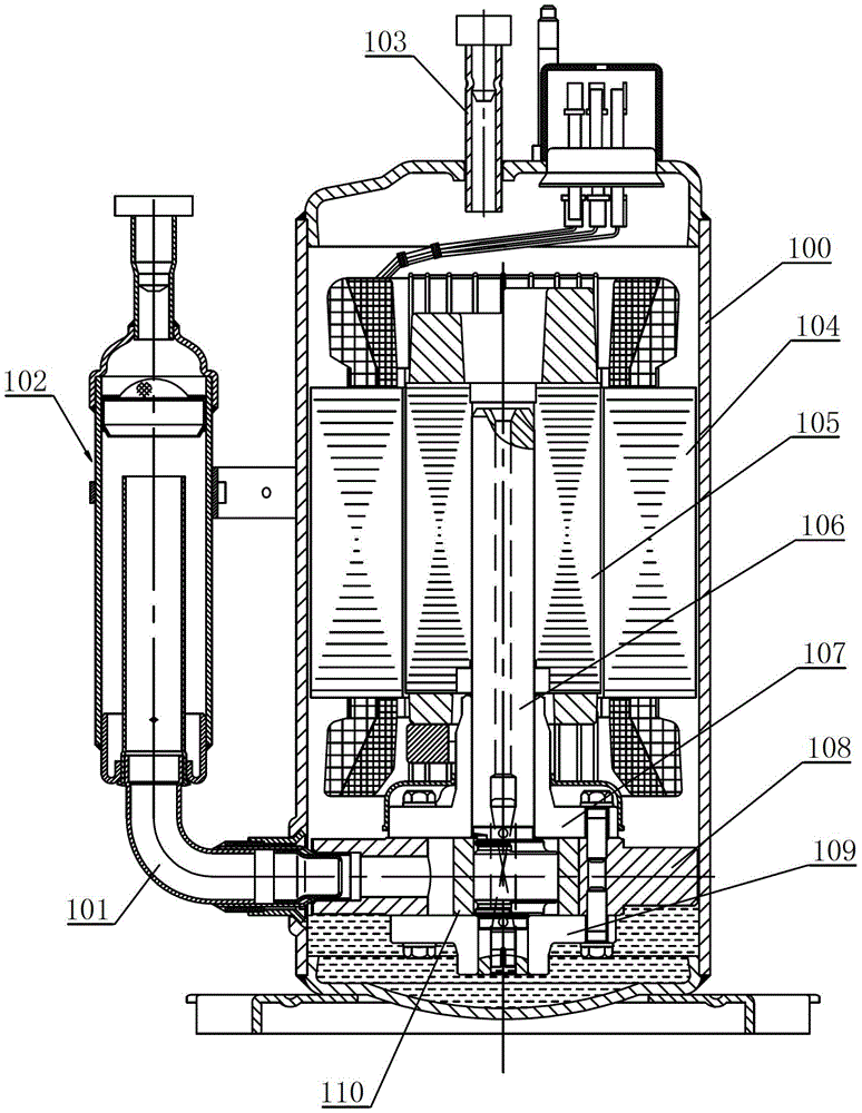 Compressor with compression pump body support member