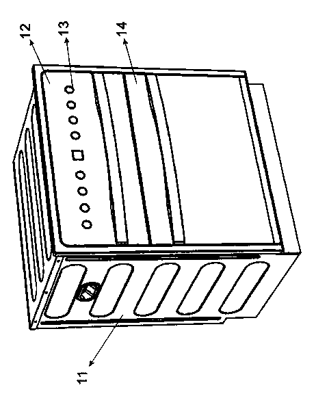Combined type electric dish washer with locker