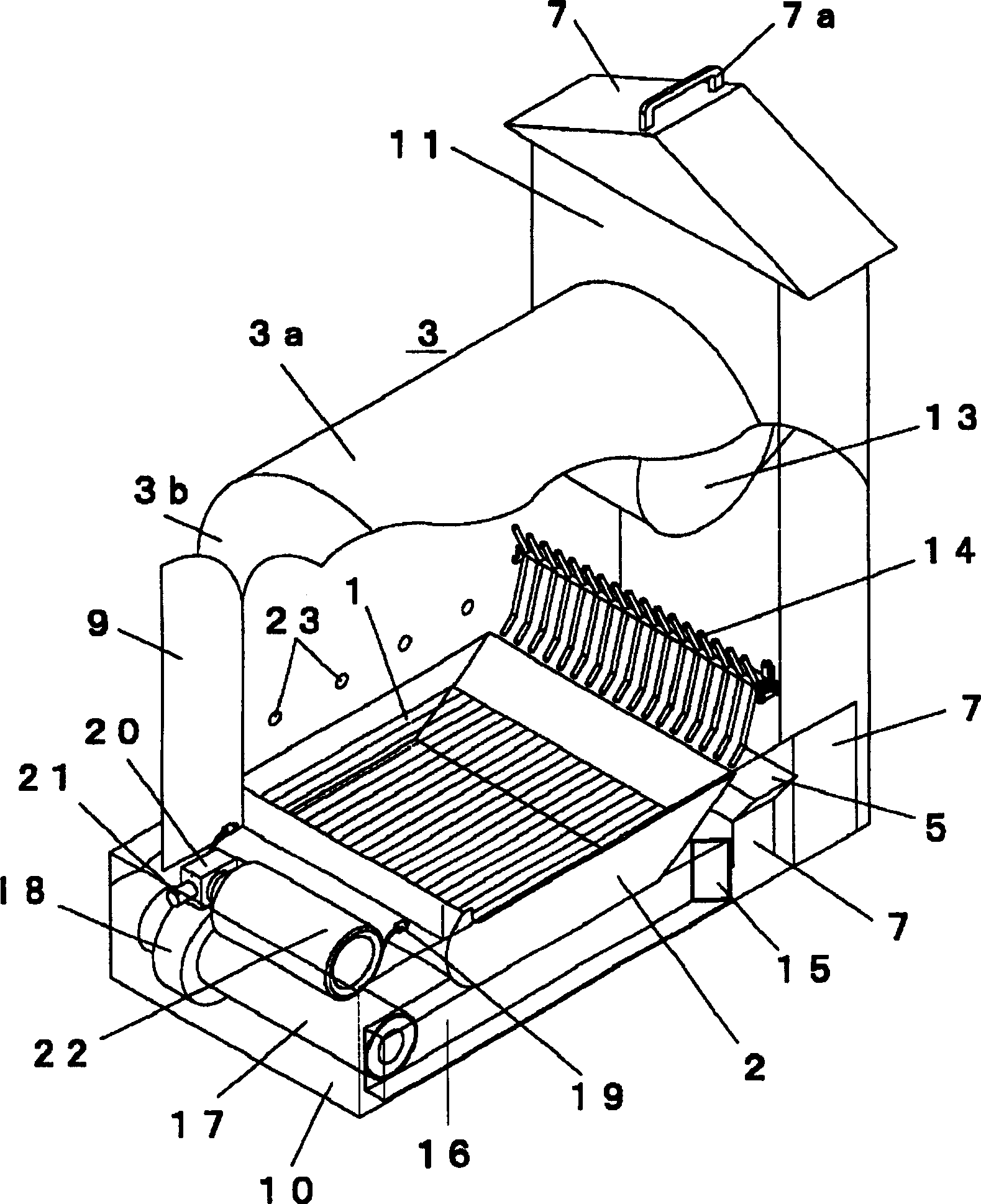 Automatic cleaning and packaging device for pet excrement and collecting material for pet excrement