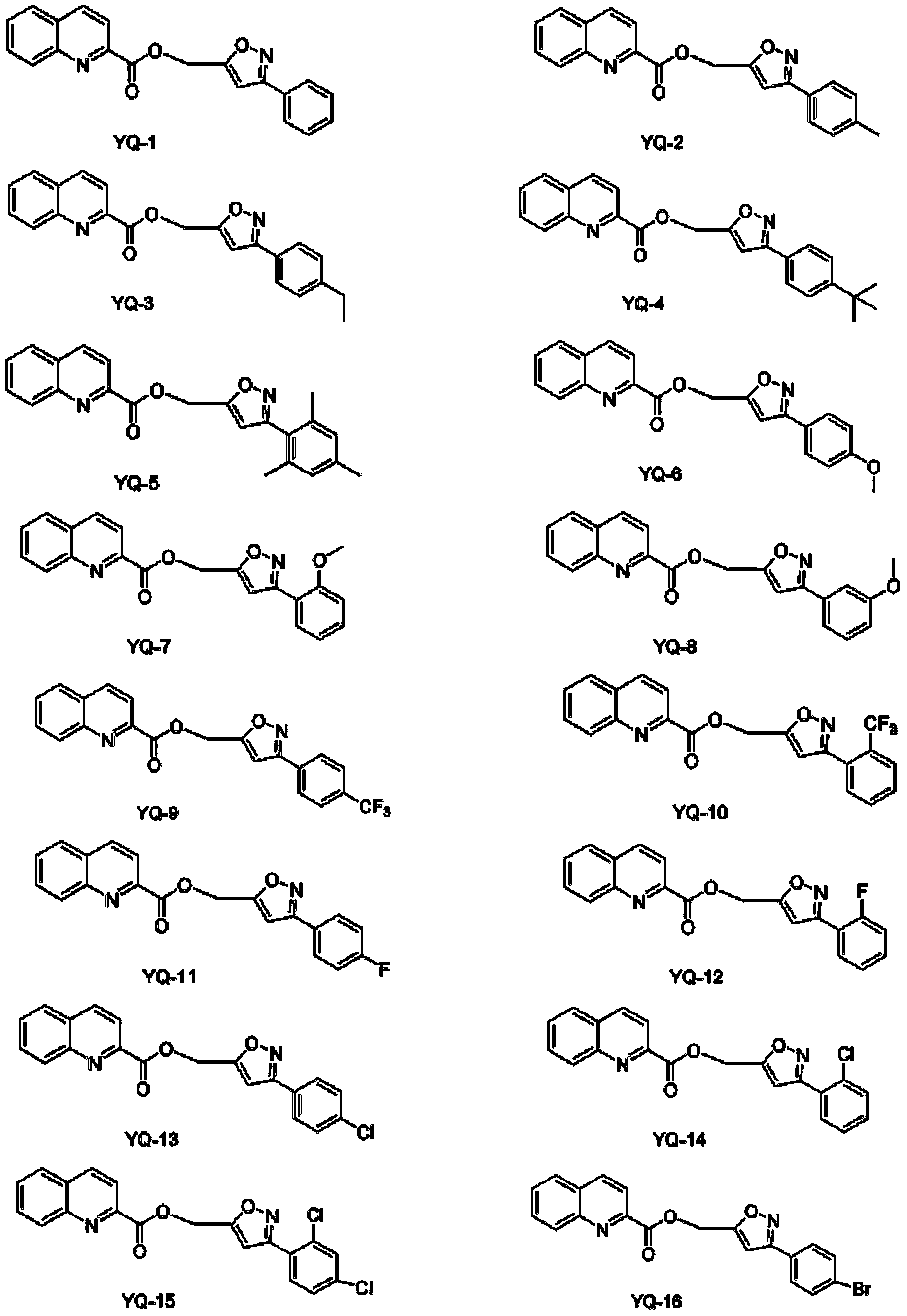 Quinoline derivative as well as preparation method and application thereof