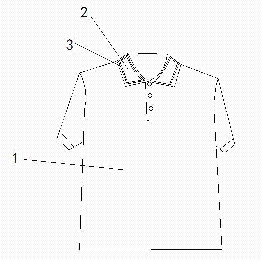 Memory antistatic and anti-radiation garment with anti-crease neckline