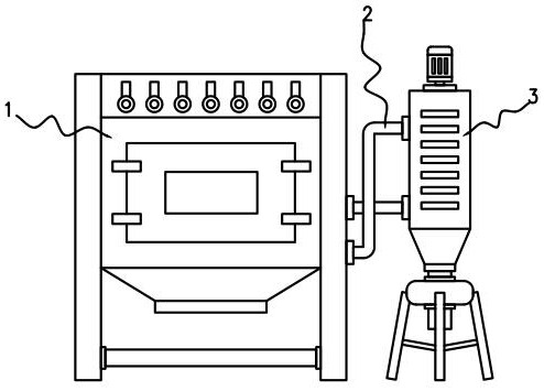 Abrasive circulating mechanism for sand blasting machine