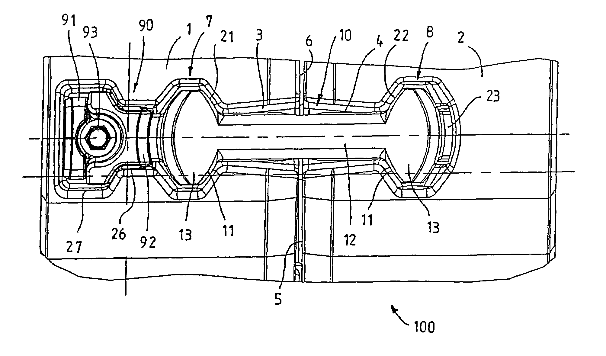 Toggle and toggle connection assembly