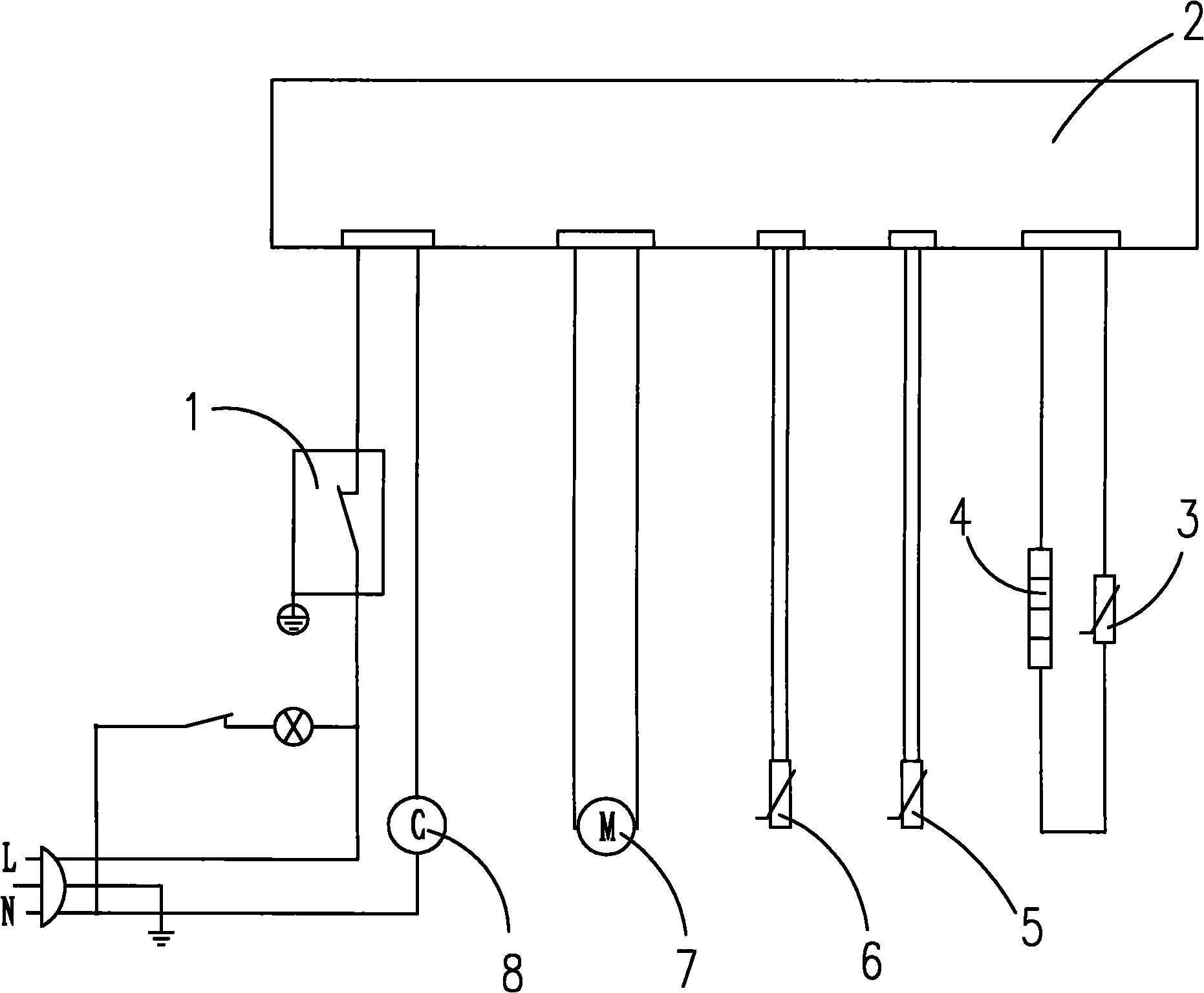 Electronic defrosting system having refrigerating chamber stopping function