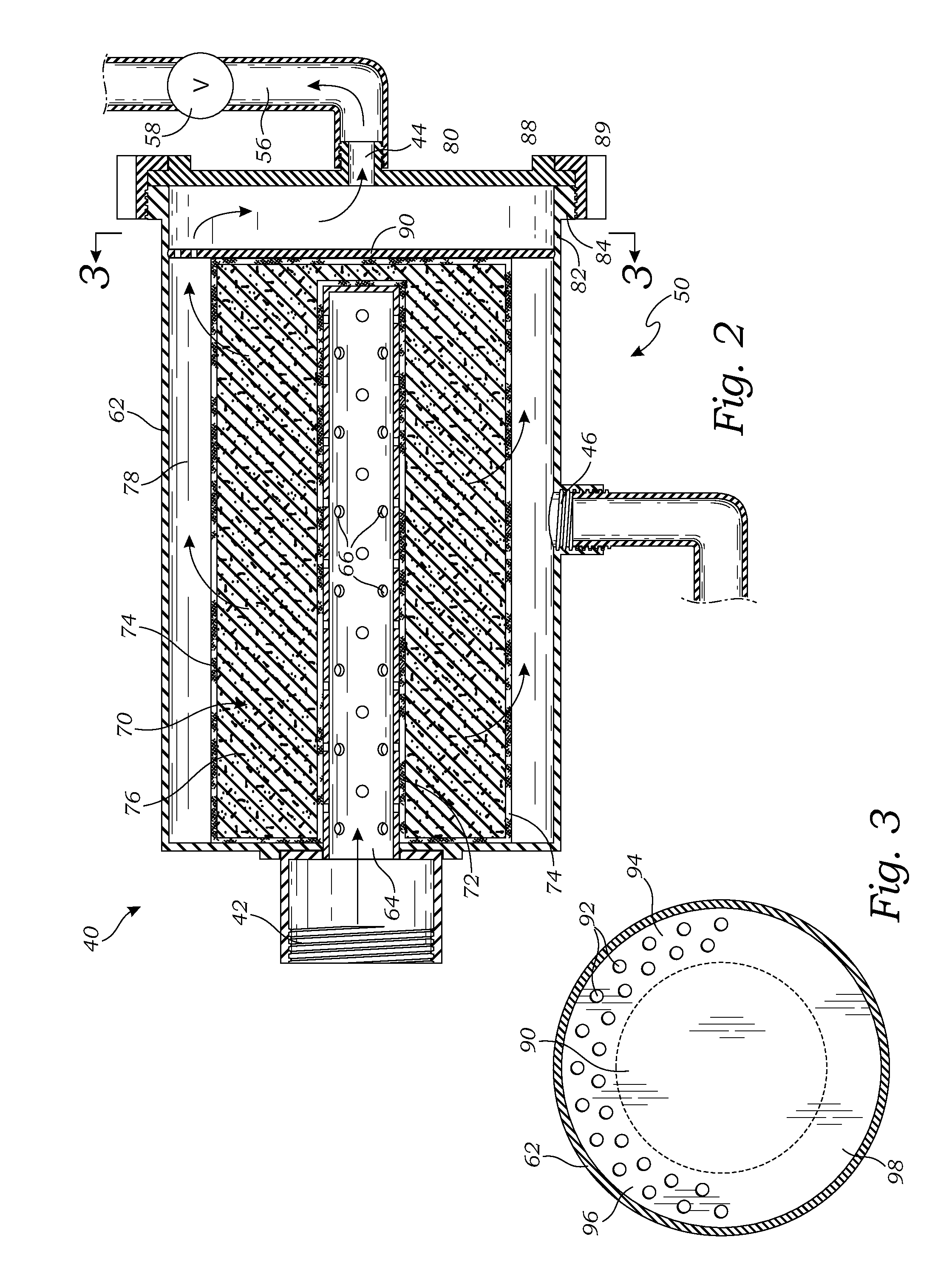 Filtration system for a compressor station