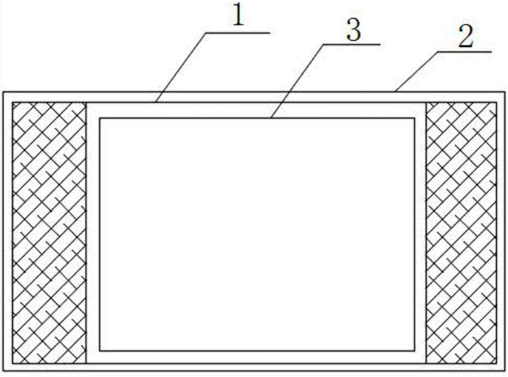 Fresh meat packing box and packing method thereof