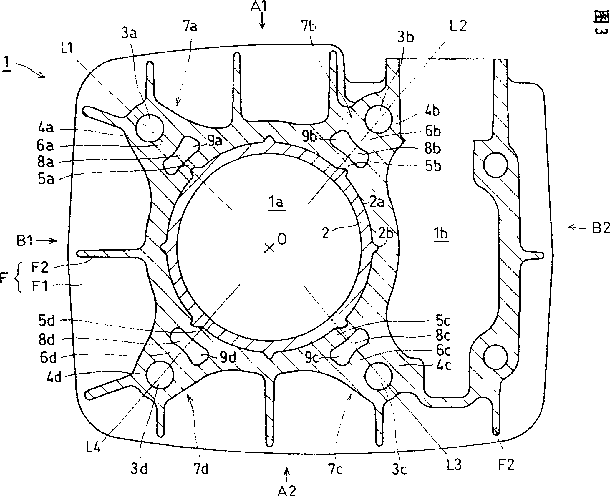 Valve device with cylinder stop mechanism of ic engine
