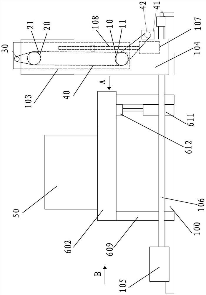 Stone carrying device and diamond wire stone cutting machine