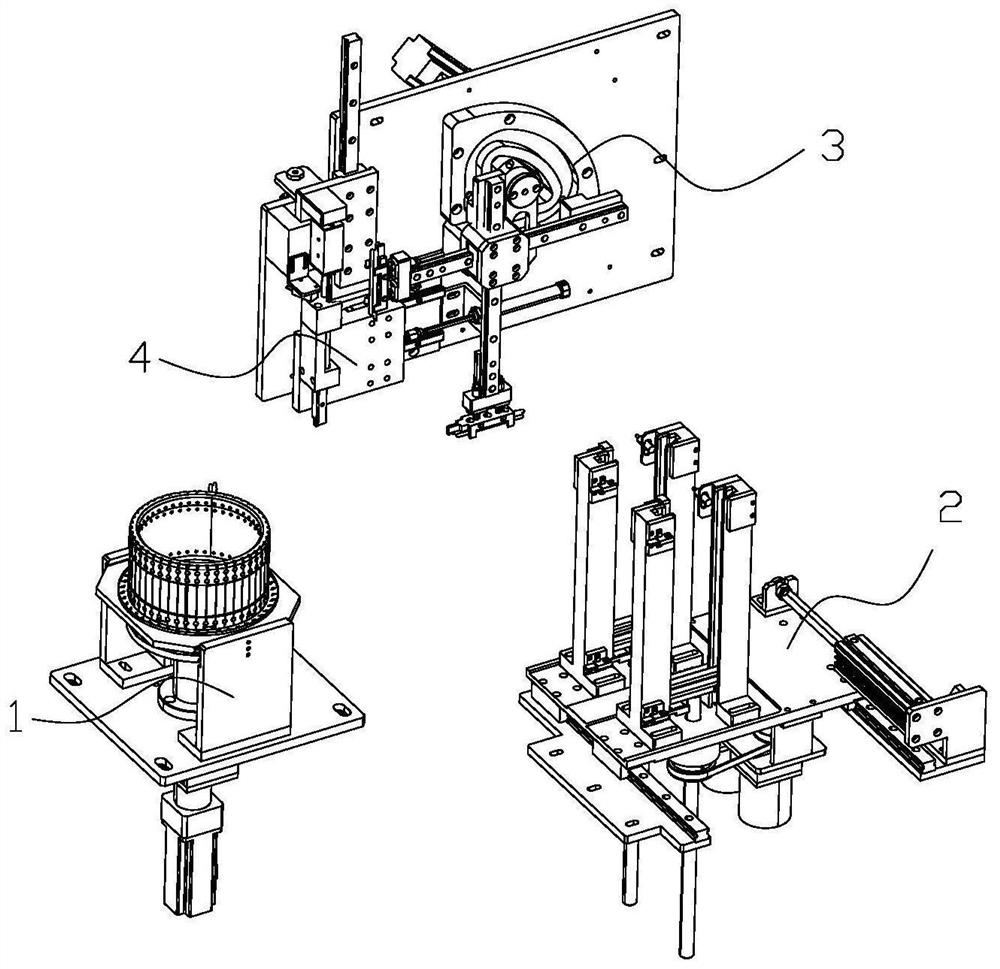 Cross-flow fan blade assembling device and cross-flow fan blade assembling method
