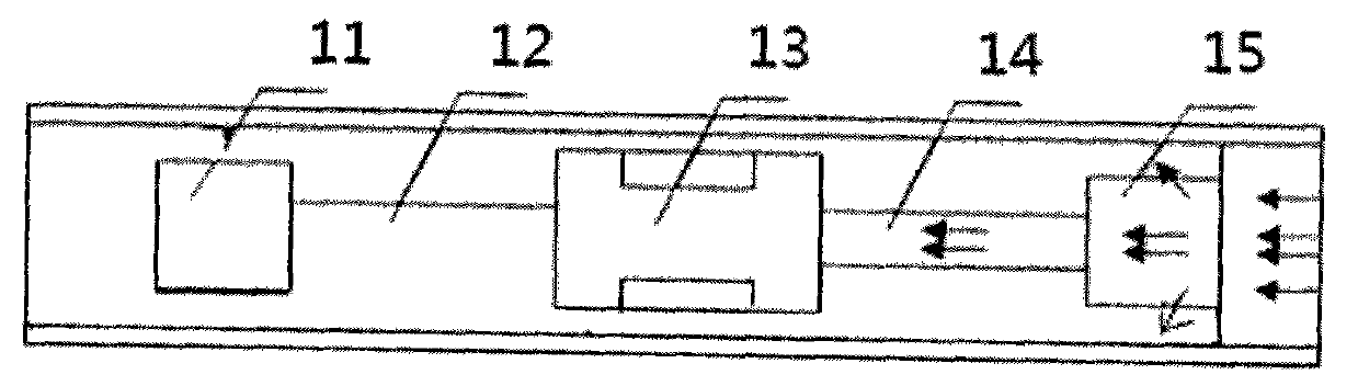 Gas production and water production section testing method of coal bed gas well and instrument