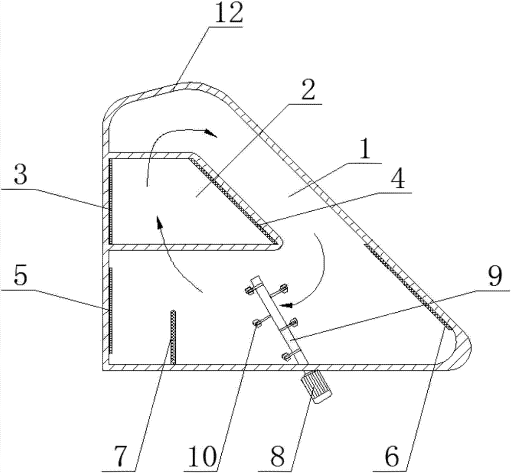 Hull cell structure for plating solution detection