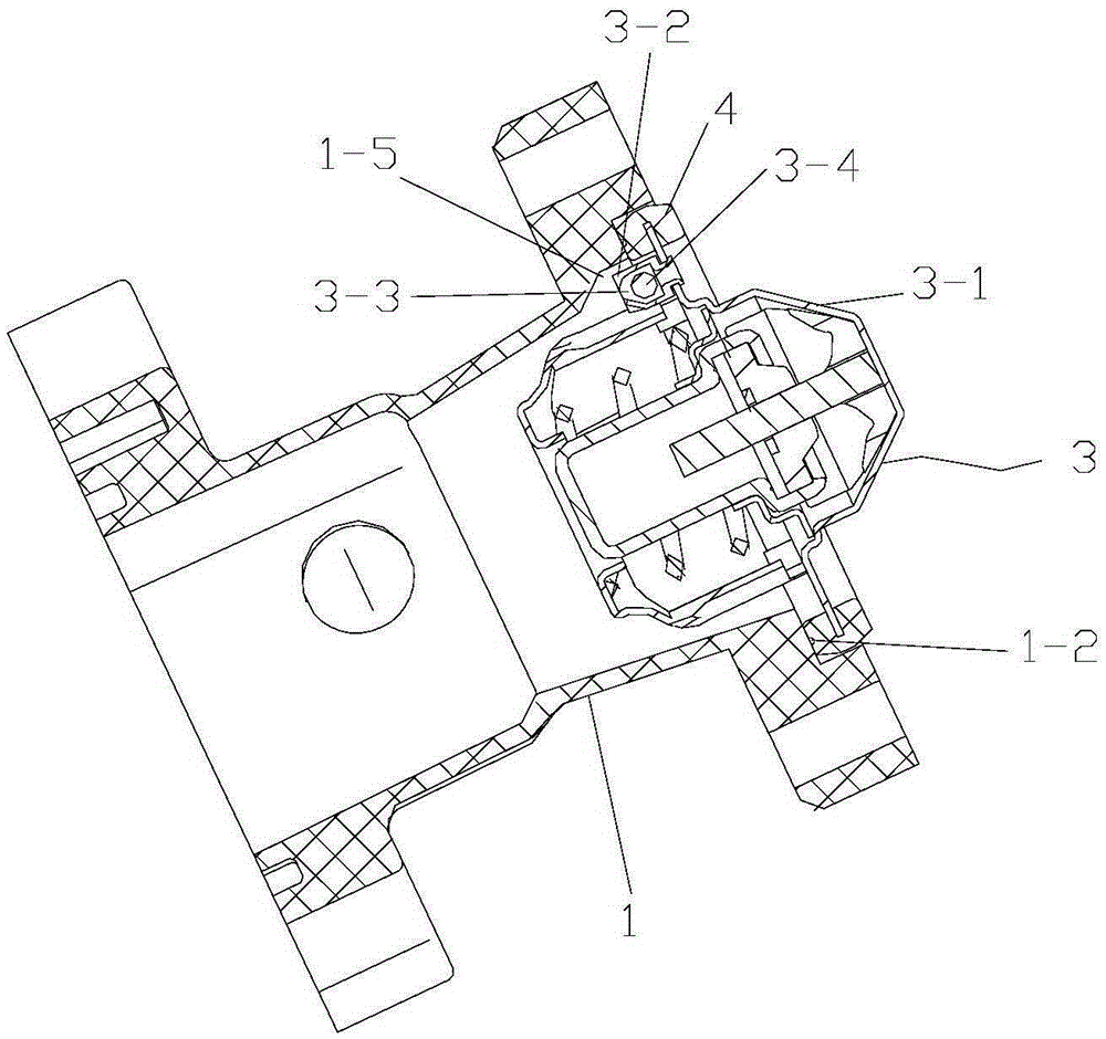 Mounting assembly of thermostat for gasoline engine
