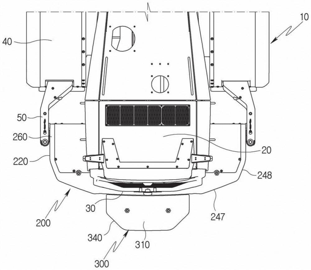 Counterweight structure of construction machinery