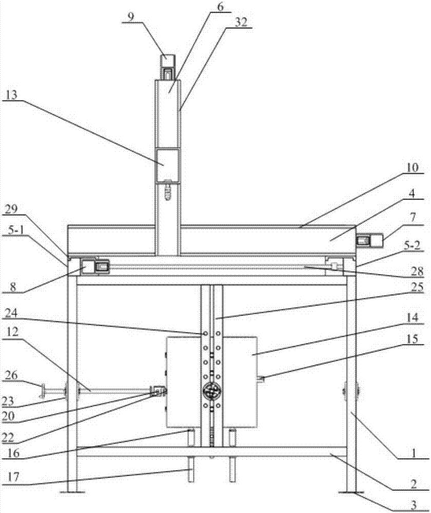 Three-dimensional measuring device for suspension characteristics of high-temperature superconducting magnetic suspension bearing