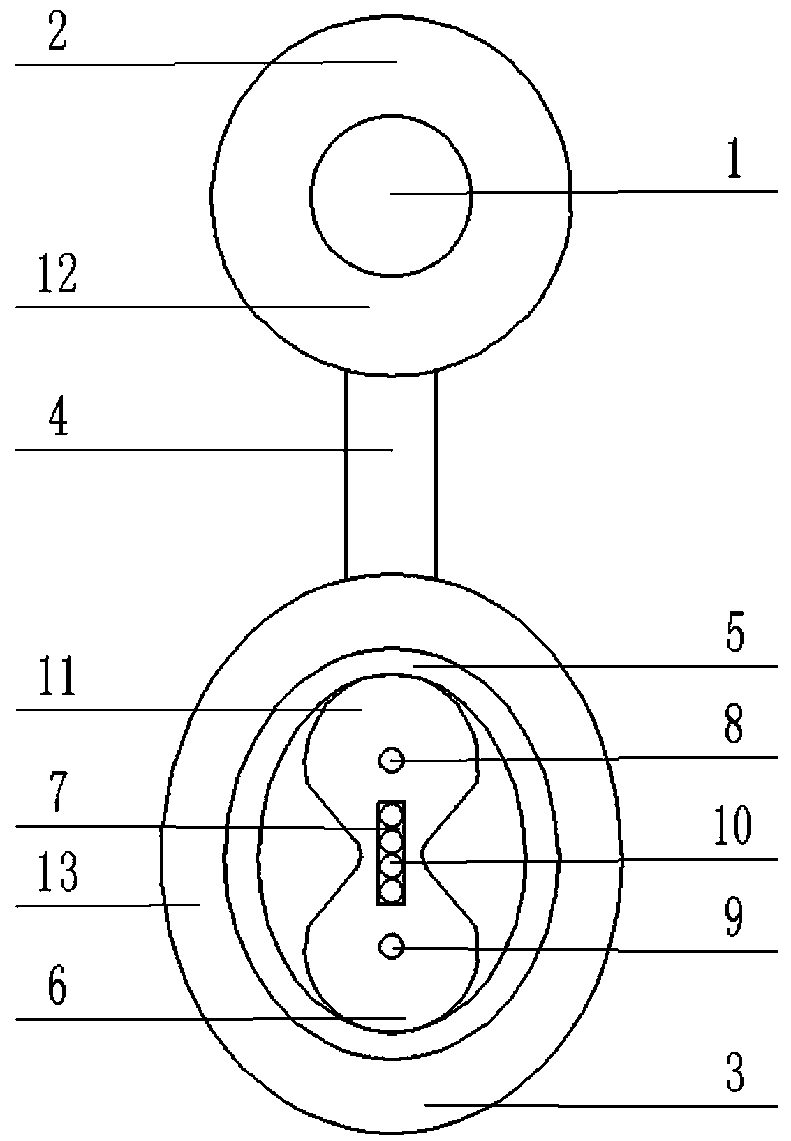 Capacity-expanding weather-resistant rural home-entry leading-in optical cable