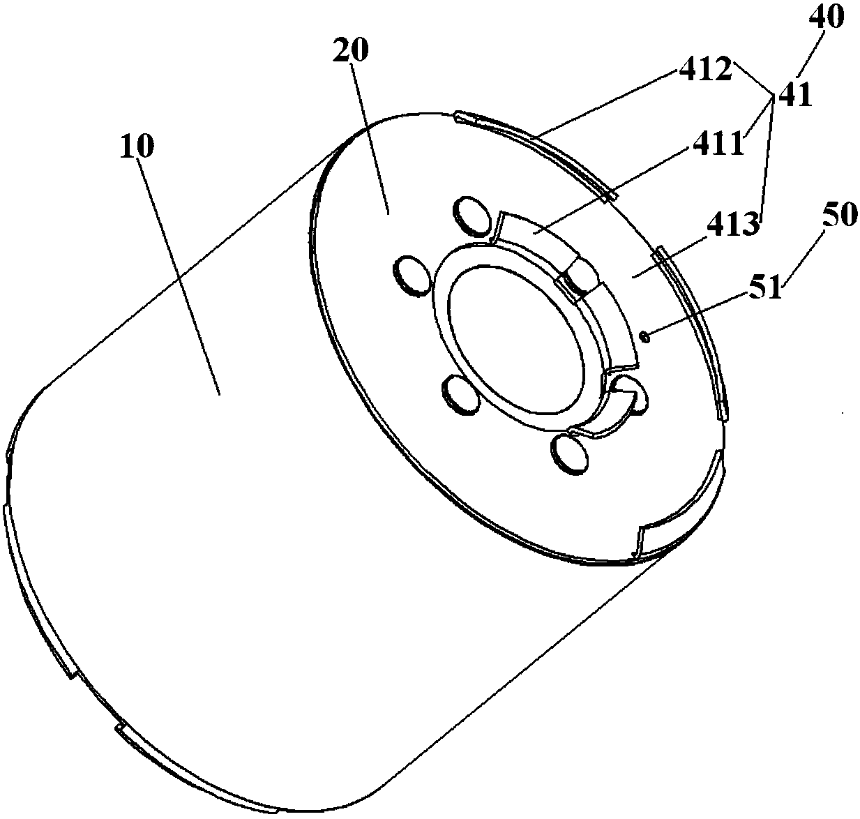 Motor rotor assembly and air conditioner compressor having same