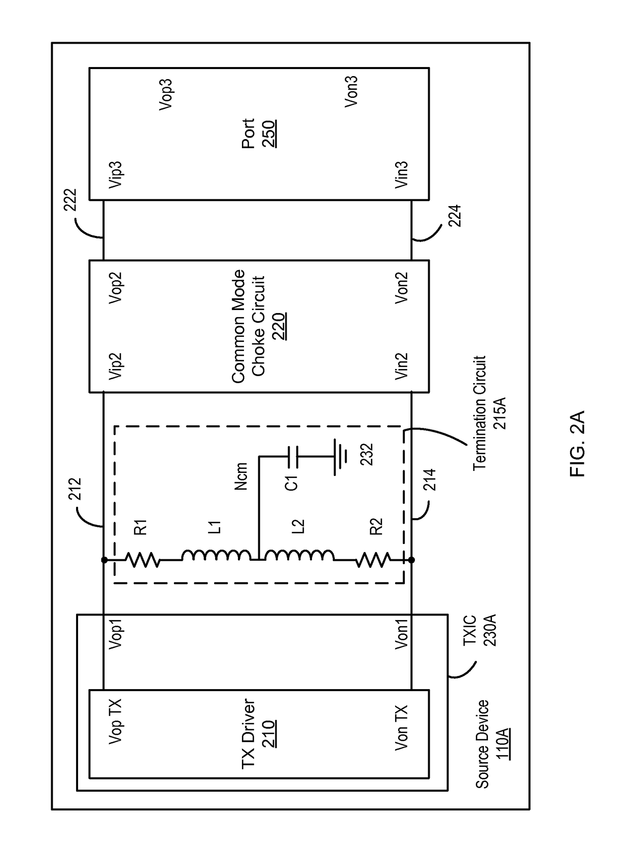 Transmitting apparatus with source termination