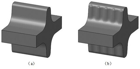 Method for improving quasi-beta forging deformation uniformity of titanium alloy high-rib forge piece