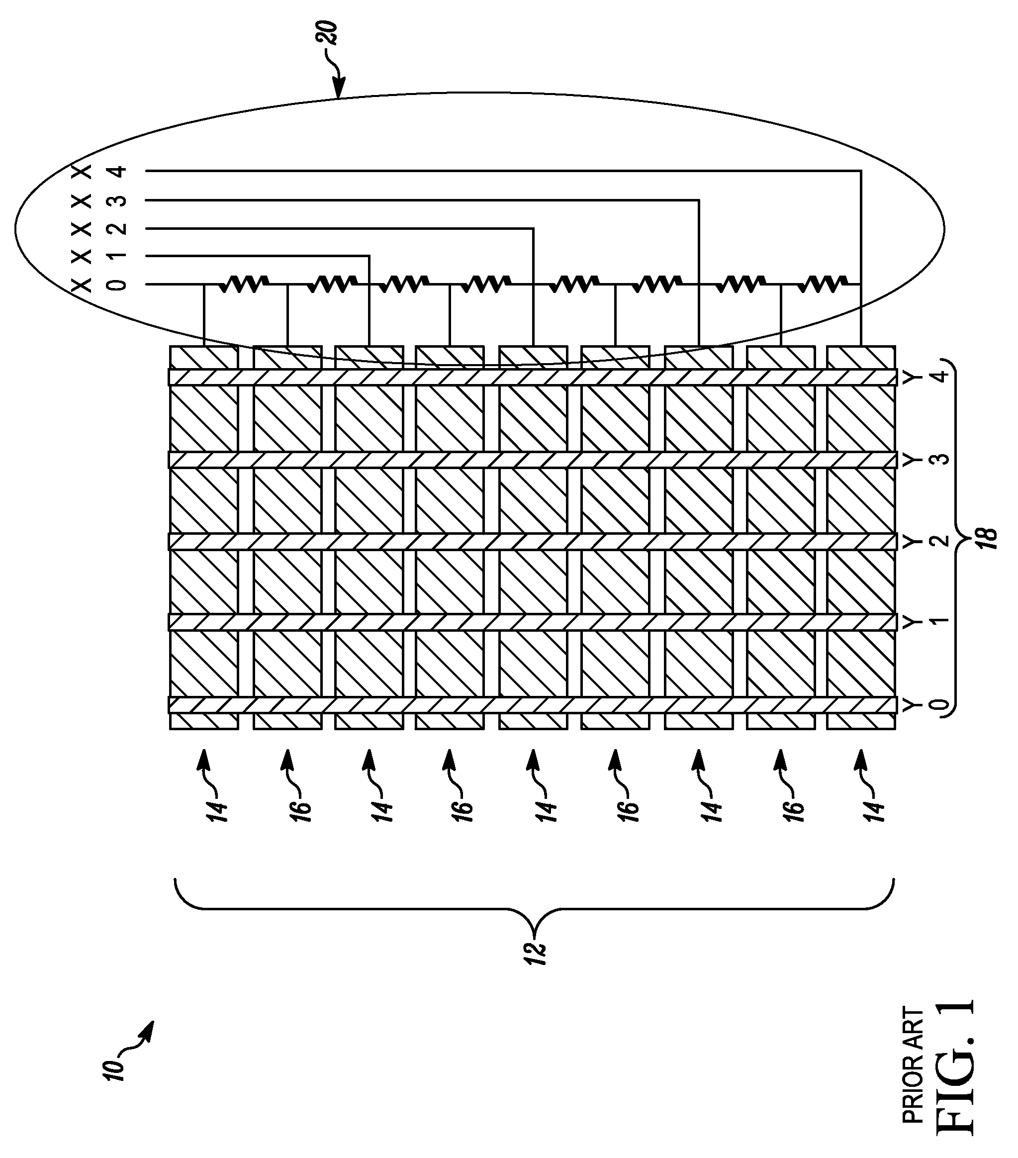 Method and device for providing an equi-potential touch screen