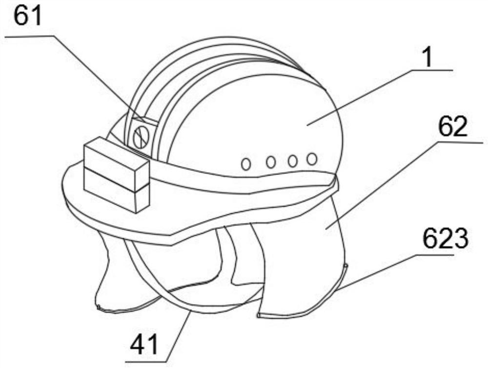 Safety helmet capable of measuring temperature and cooling and use method