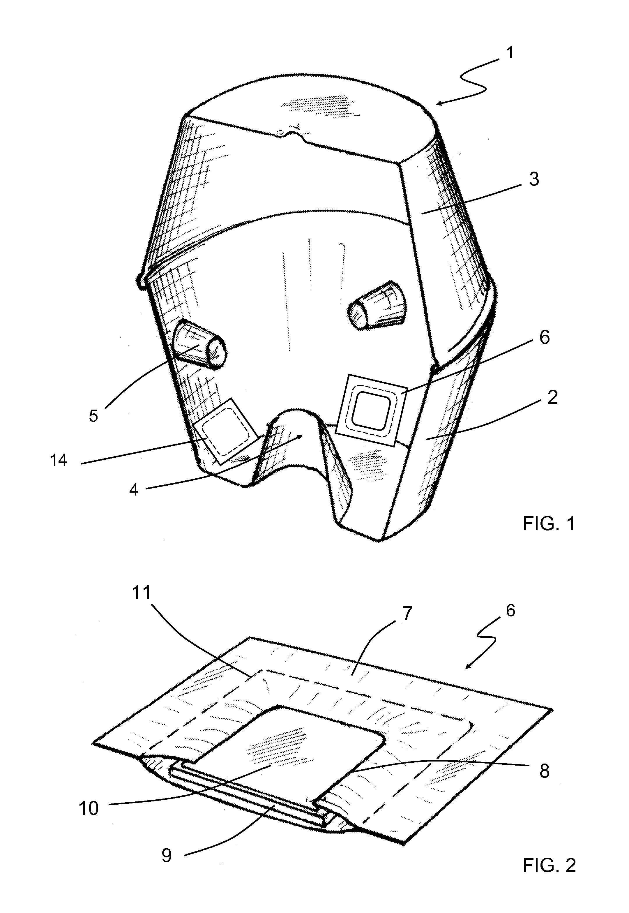 Trapping device for frugivorous insects