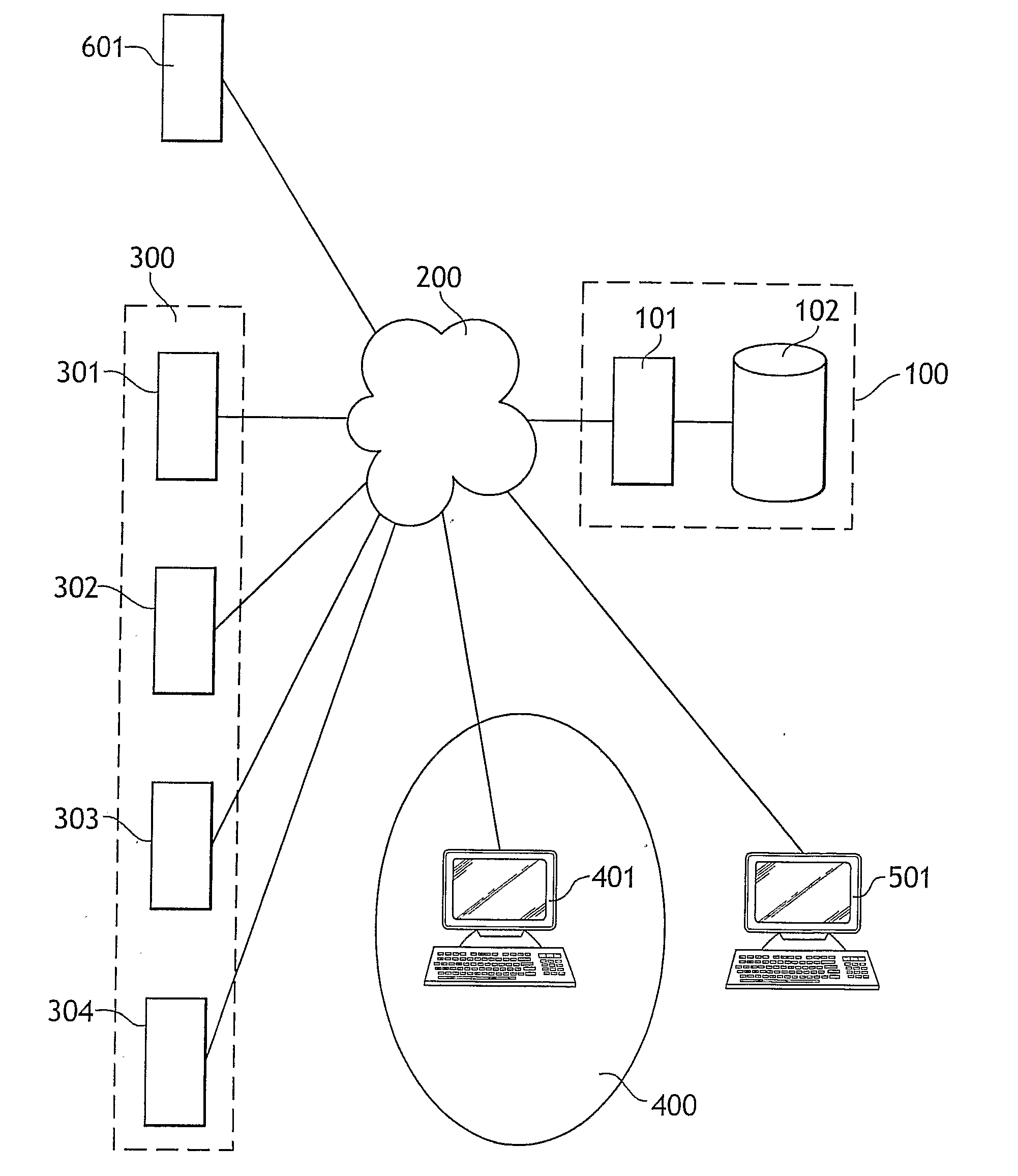 Method for determining a profile of a user of a communication network