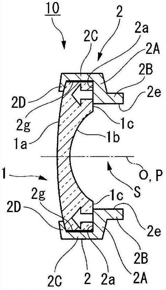 Lens mirror frame and lens assembly