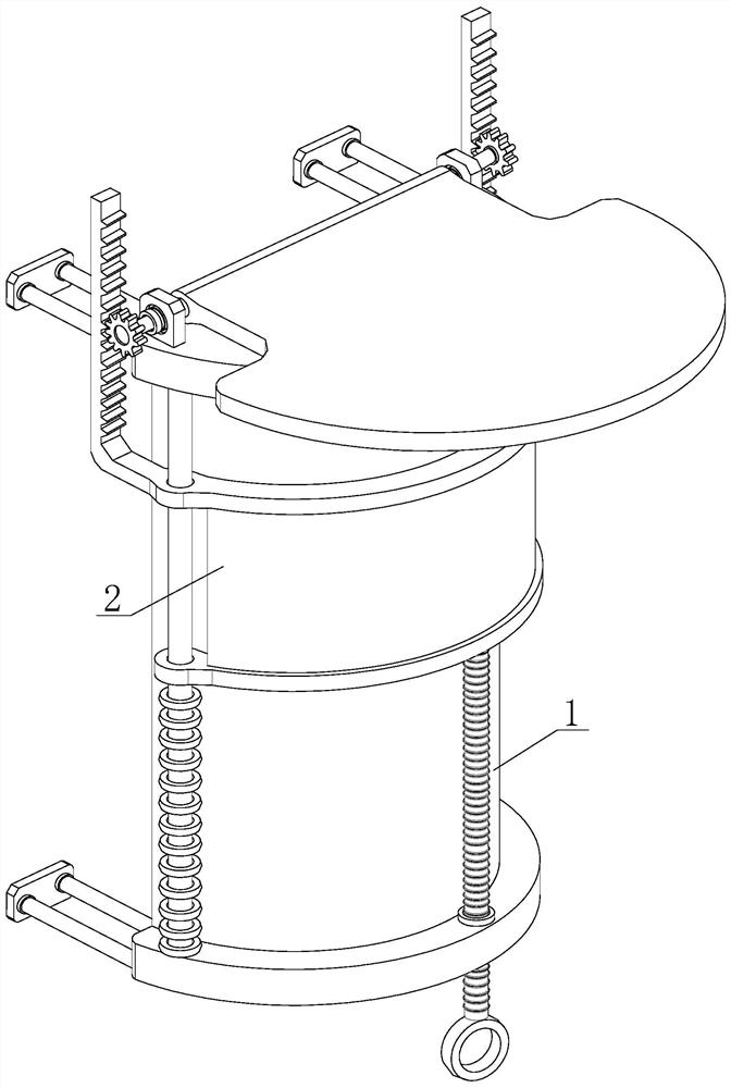 Stainless steel plate water supply and drainage device with anti-vandal function
