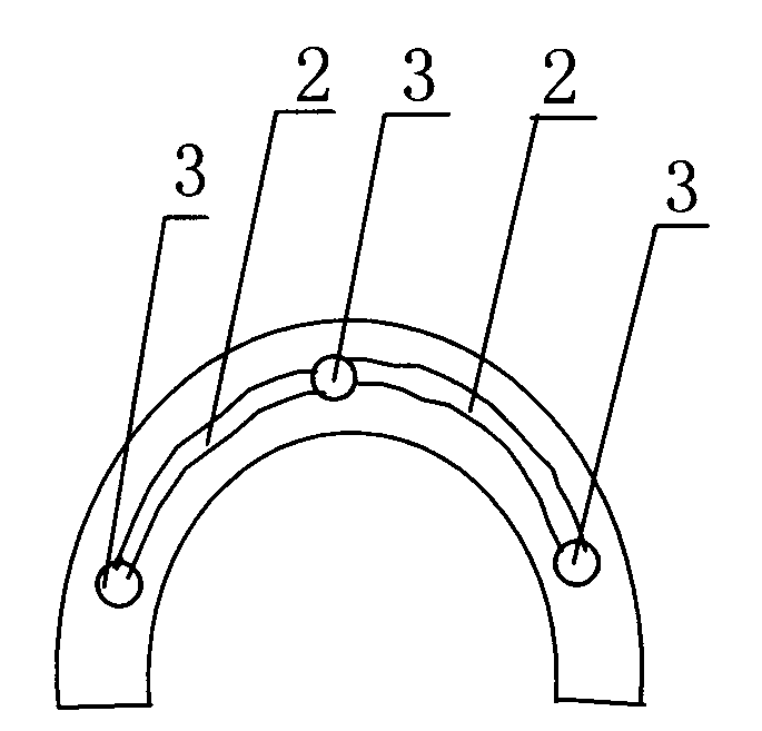 Magnetic retaining device for false tooth connecting rod