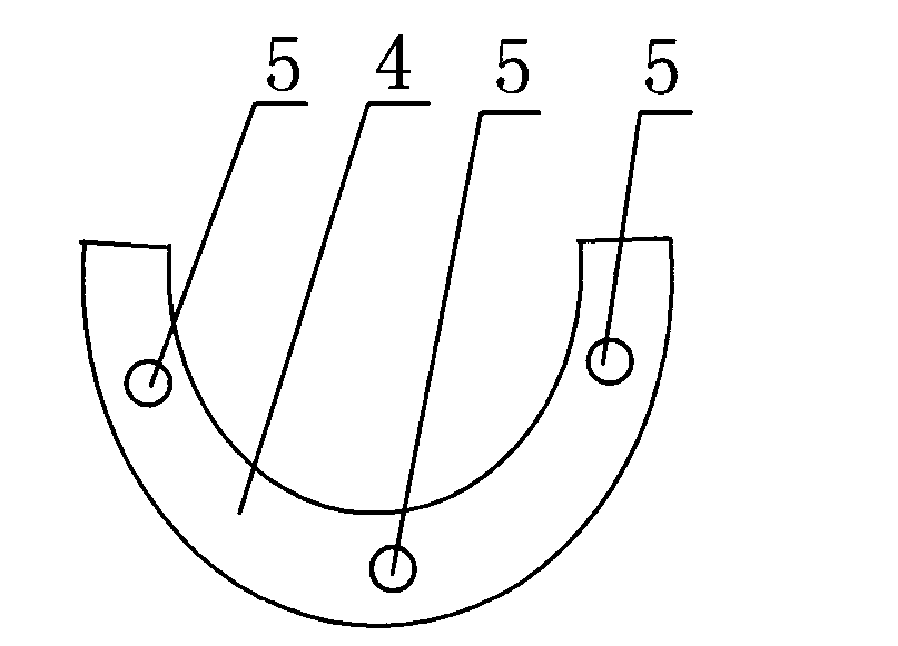 Magnetic retaining device for false tooth connecting rod