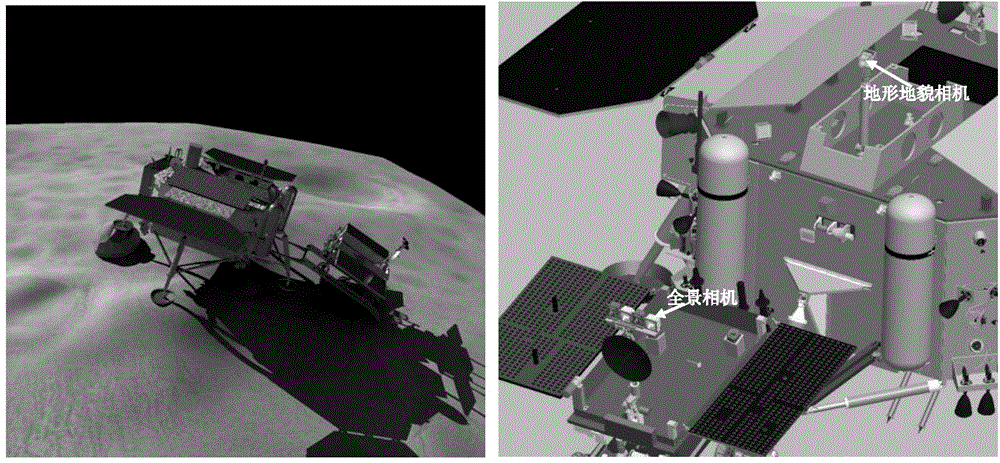 Mutual-shooting imaging system for deep-space exploration lander and deep-space exploration rover