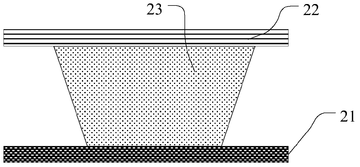 Inorganic light emitting diode display panel and display device