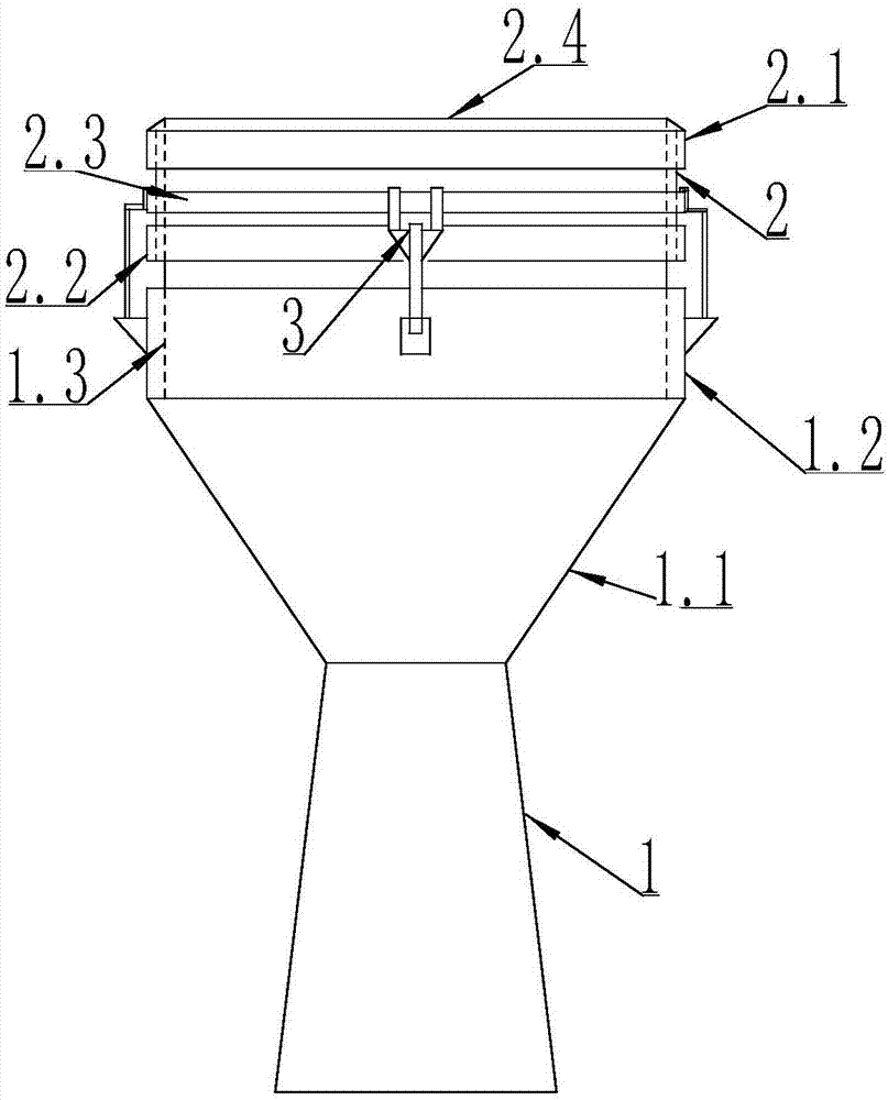 Method for assembling detachable drum