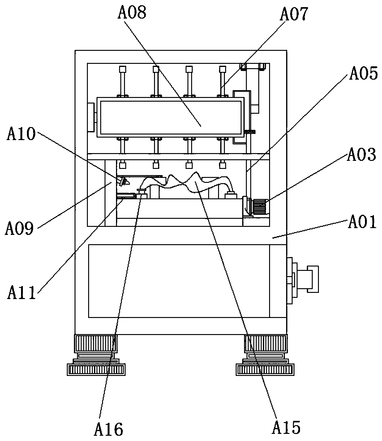 Fixed dustproof type textile transporting device