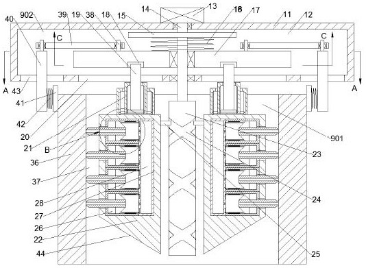 Large-pipe-diameter seamless steel pipe internal flaw detection equipment