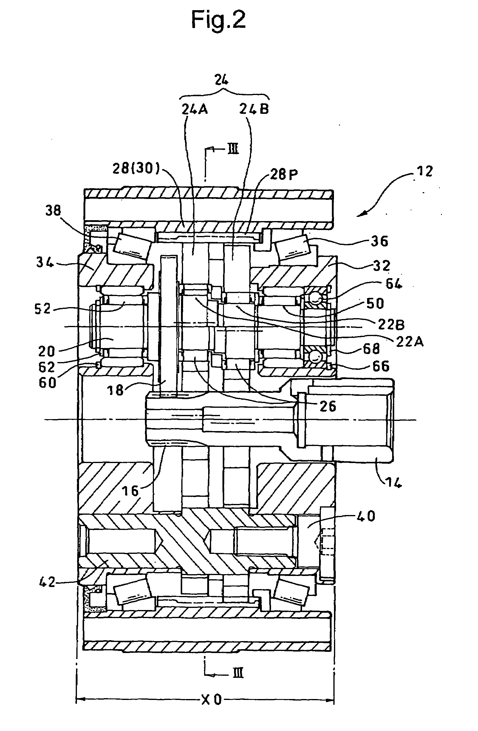 Oscillating internally meshing planetary gear system and method for manufacturing eccentric body shaft