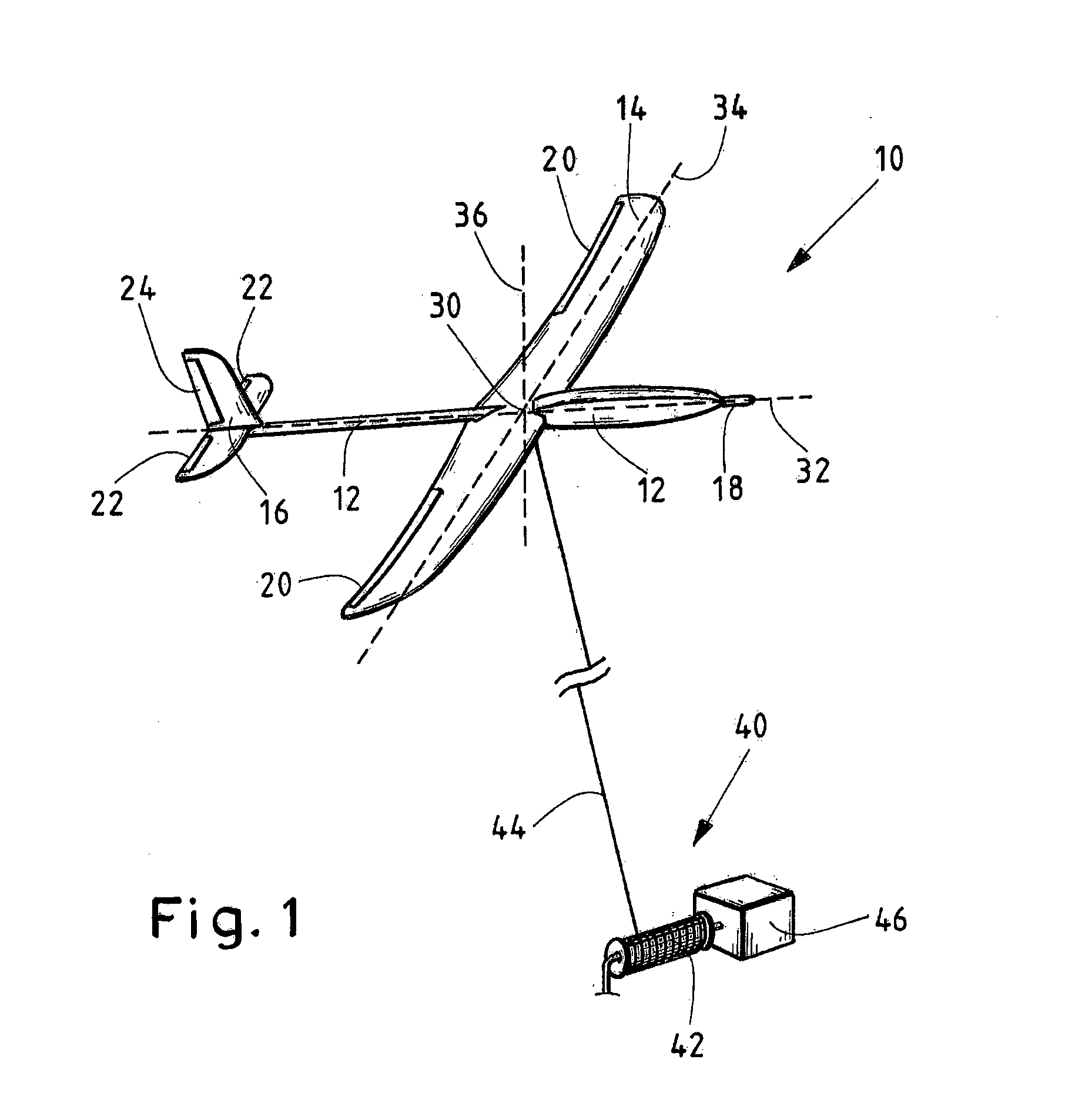 System and method for airborne wind energy production