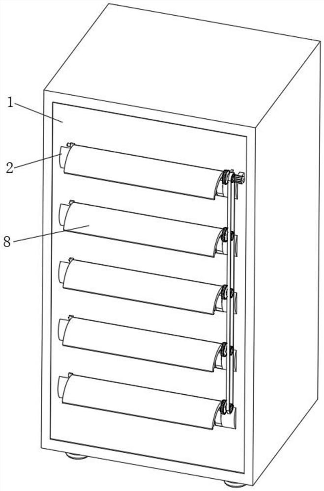 Outdoor power distribution cabinet with moisture-proof function and use method thereof
