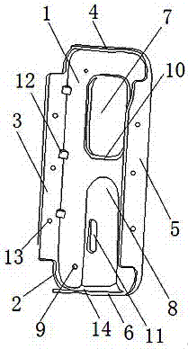 Automobile front rail-front support