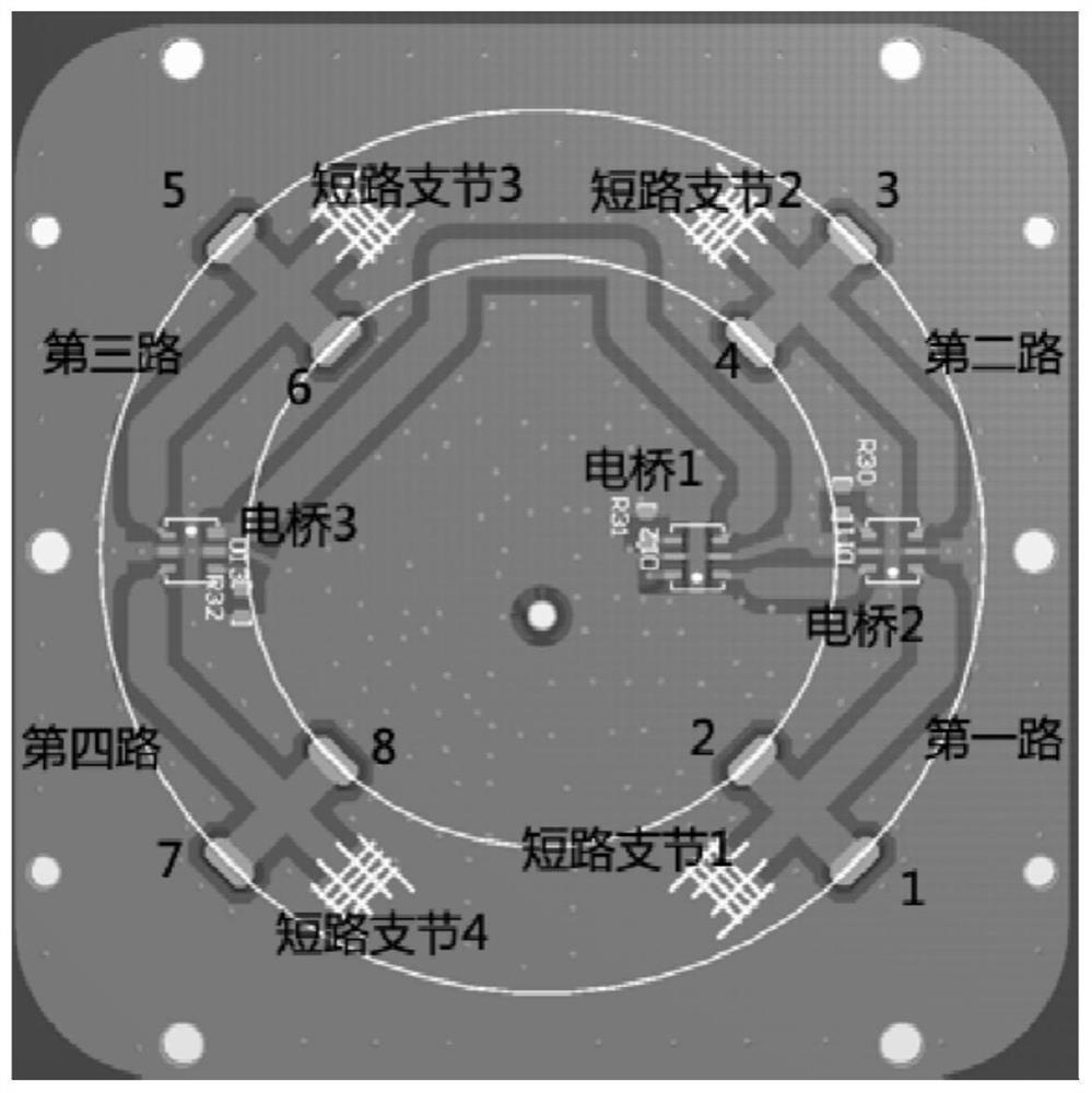 Eight-arm spiral double-frequency circularly polarized antenna