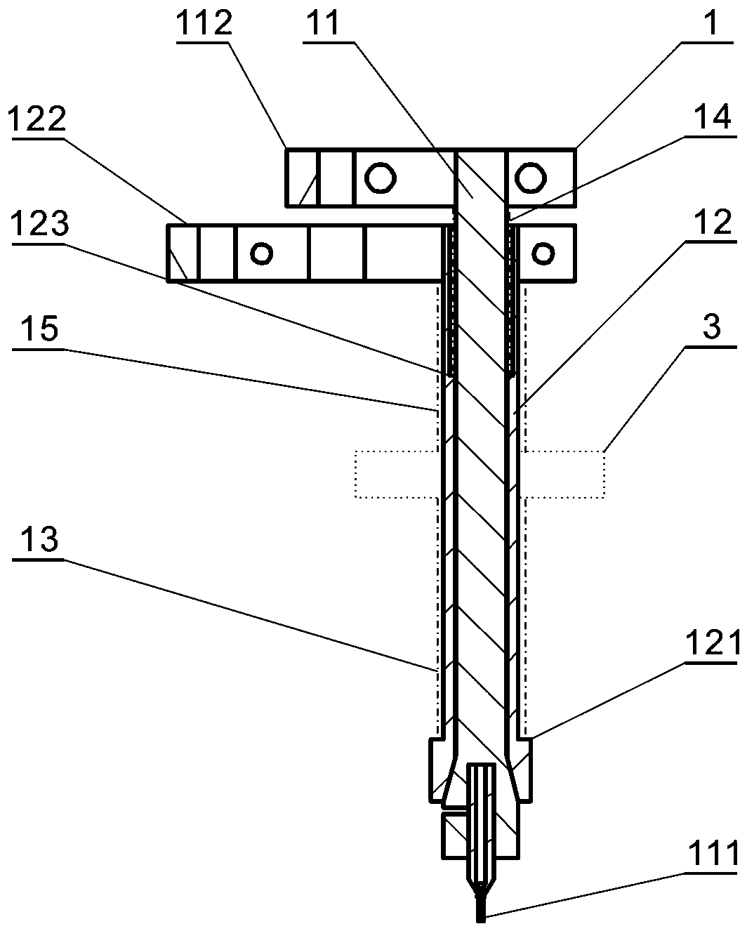 A test device for connector insertion force