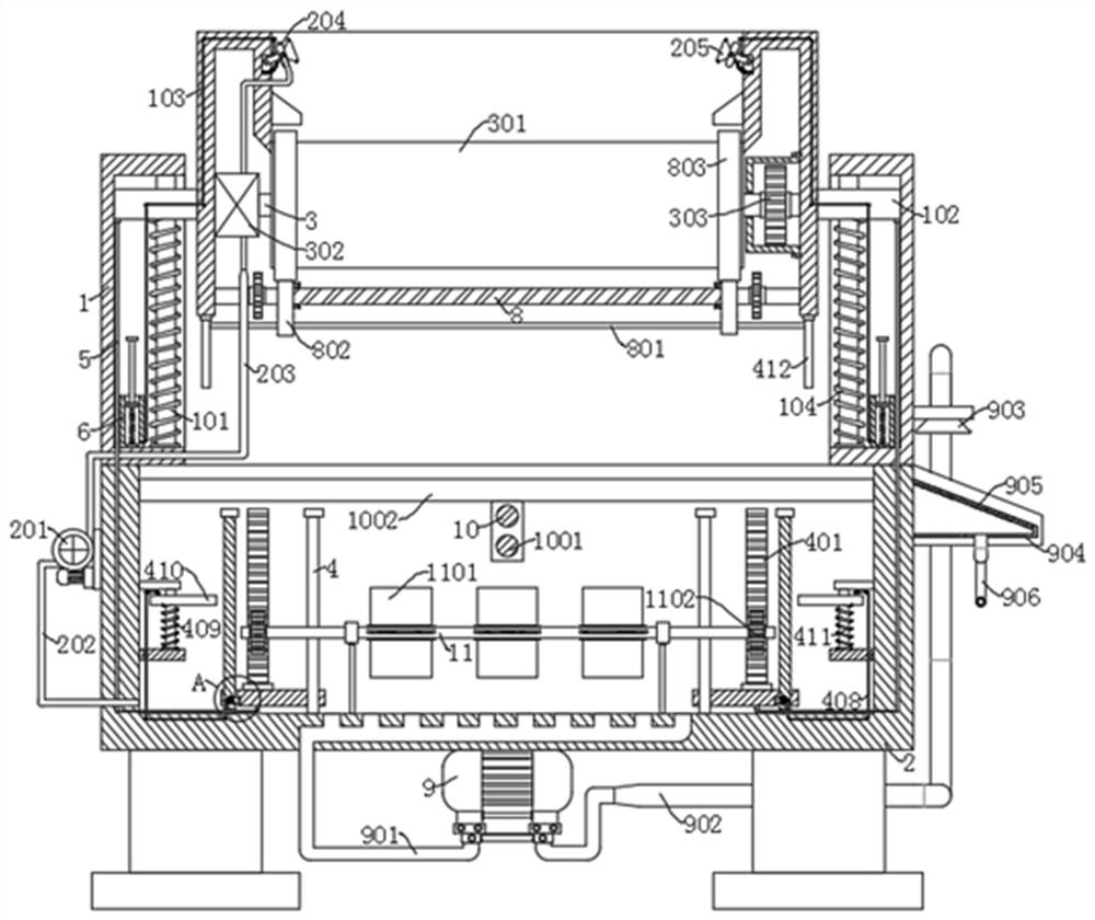 Building waste grinding and separating equipment and separating method