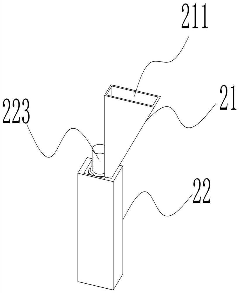 Filter stick arranging and conveying device
