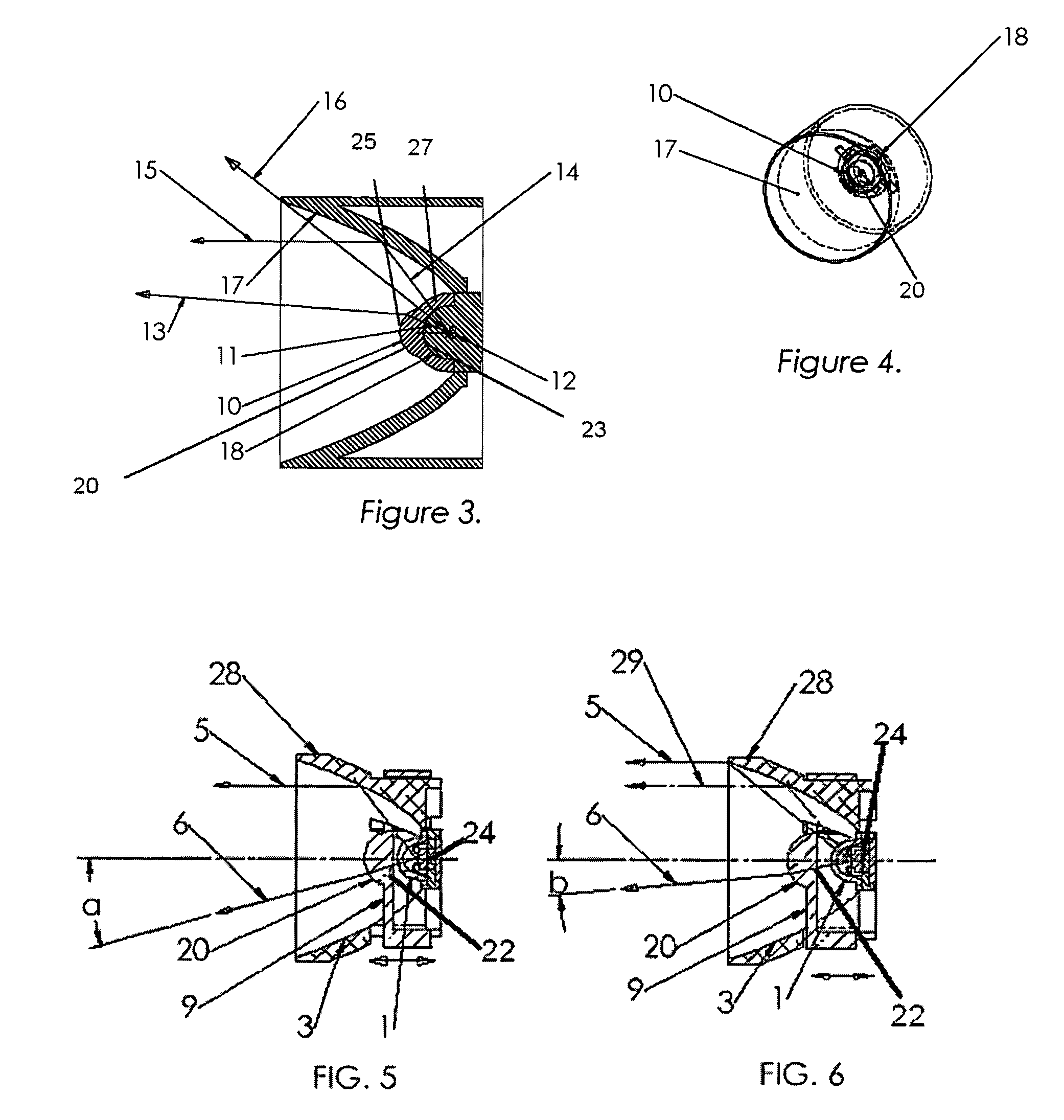 Method and apparatus for light collection, distribution and zoom