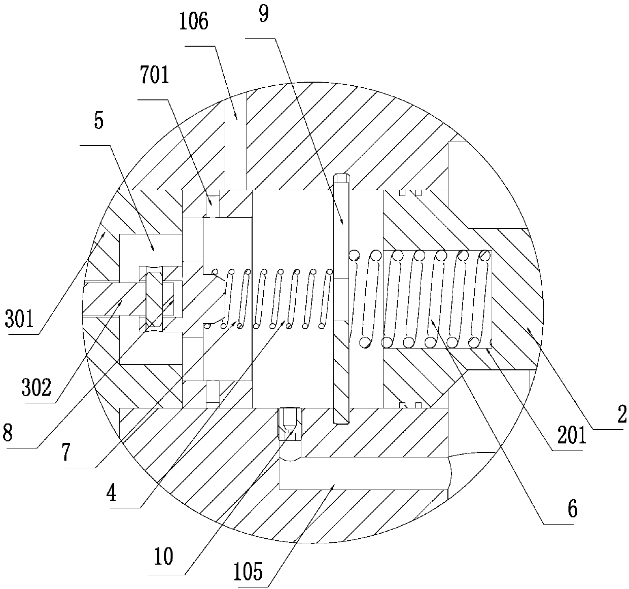 Damping half-bridge type pilot control switch valve